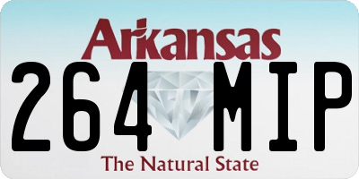 AR license plate 264MIP
