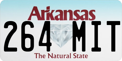 AR license plate 264MIT