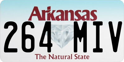 AR license plate 264MIV