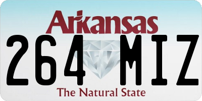 AR license plate 264MIZ