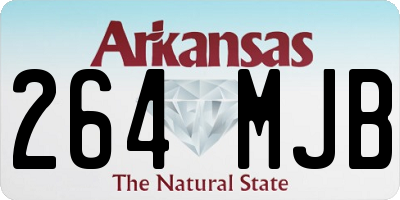AR license plate 264MJB