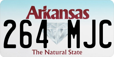 AR license plate 264MJC