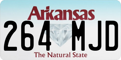AR license plate 264MJD