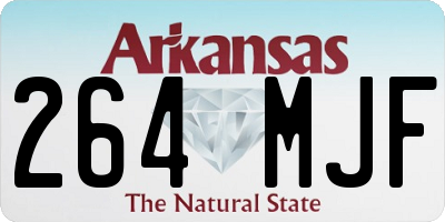 AR license plate 264MJF