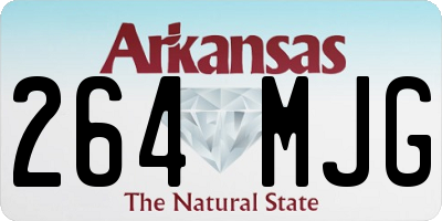 AR license plate 264MJG