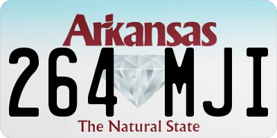 AR license plate 264MJI