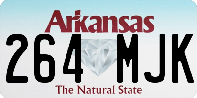 AR license plate 264MJK