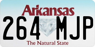 AR license plate 264MJP