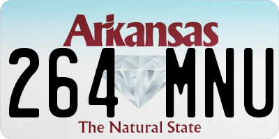 AR license plate 264MNU
