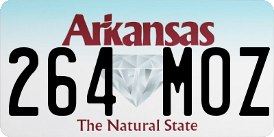 AR license plate 264MOZ