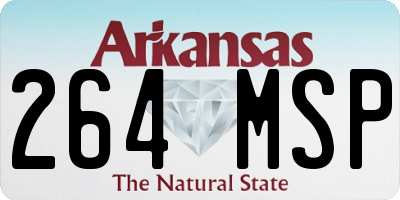AR license plate 264MSP