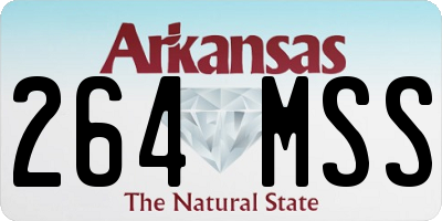 AR license plate 264MSS