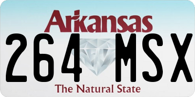 AR license plate 264MSX