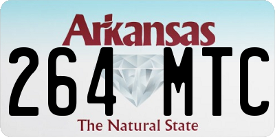 AR license plate 264MTC