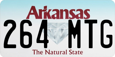 AR license plate 264MTG