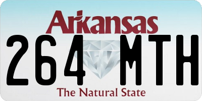 AR license plate 264MTH