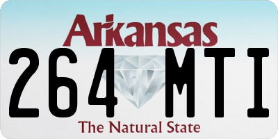 AR license plate 264MTI