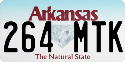 AR license plate 264MTK