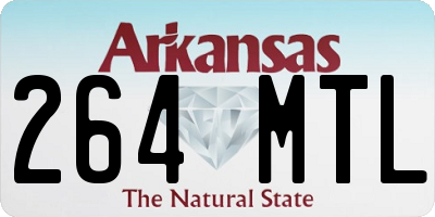 AR license plate 264MTL