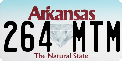 AR license plate 264MTM