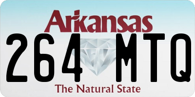 AR license plate 264MTQ