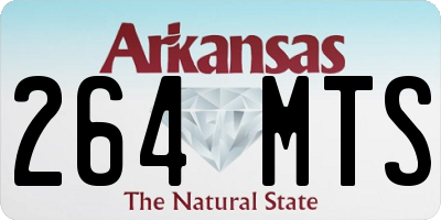 AR license plate 264MTS