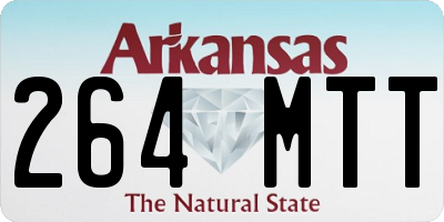 AR license plate 264MTT