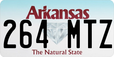 AR license plate 264MTZ