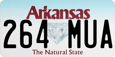 AR license plate 264MUA