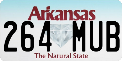 AR license plate 264MUB