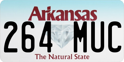 AR license plate 264MUC