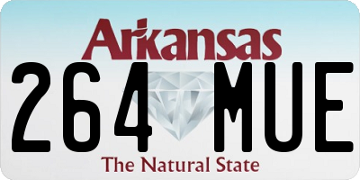 AR license plate 264MUE