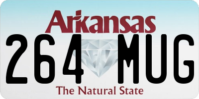 AR license plate 264MUG