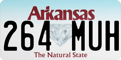 AR license plate 264MUH