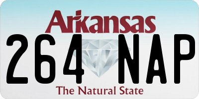 AR license plate 264NAP