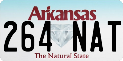AR license plate 264NAT