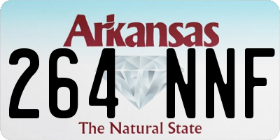 AR license plate 264NNF