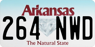 AR license plate 264NWD