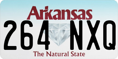 AR license plate 264NXQ