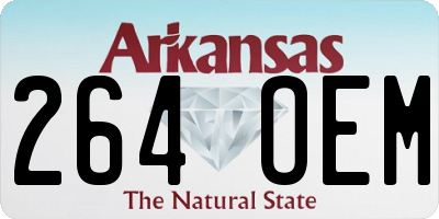 AR license plate 264OEM