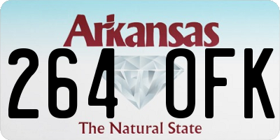 AR license plate 264OFK