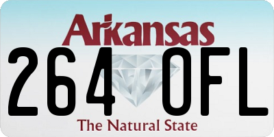 AR license plate 264OFL