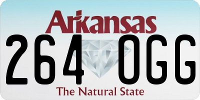 AR license plate 264OGG