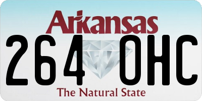 AR license plate 264OHC