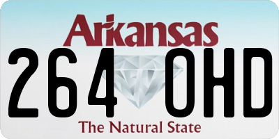 AR license plate 264OHD