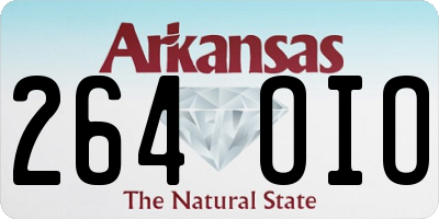 AR license plate 264OIO