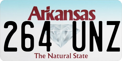 AR license plate 264UNZ