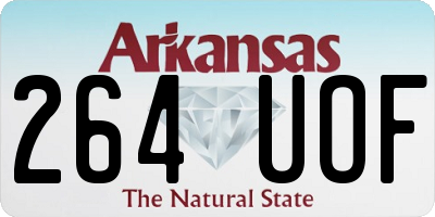 AR license plate 264UOF