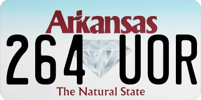 AR license plate 264UOR