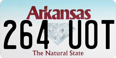AR license plate 264UOT